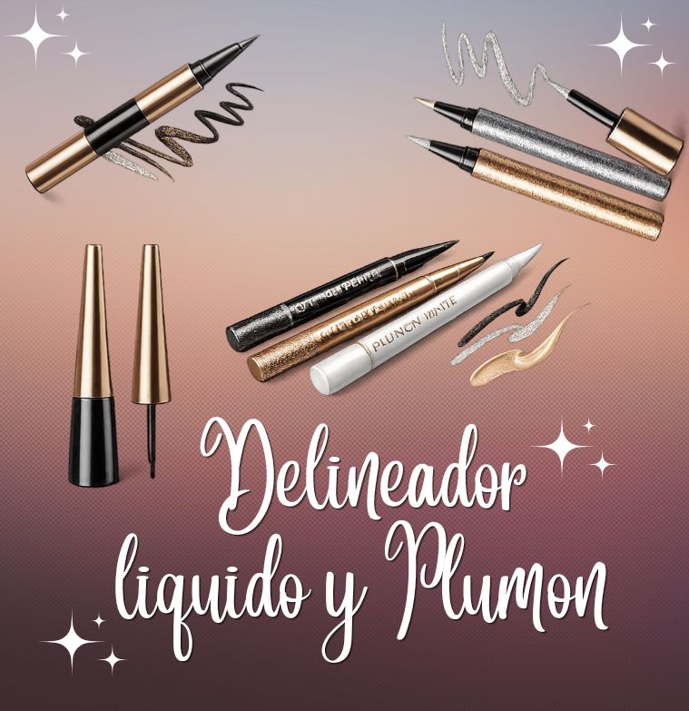 DELINEADOR LIQUIDO Y PLUMON